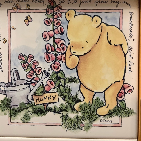 Vintage Winnie The Pooh Tray with Tiles of Eeyore, Piglet, and Tigger - Picture 2 of 12